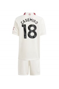 Manchester United Casemiro #18 Babytruitje 3e tenue Kind 2023-24 Korte Mouw (+ Korte broeken)